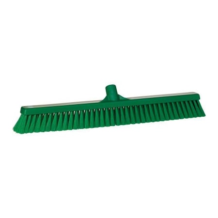REMCO Vikan 24in Small Particle Push Broom- Soft, Green 31992